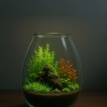 Mini Wabi Kusa con tapa de vidrio